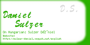 daniel sulzer business card